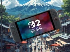 Switch 2 показан на японском фоне