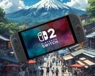 Switch 2 показан на японском фоне