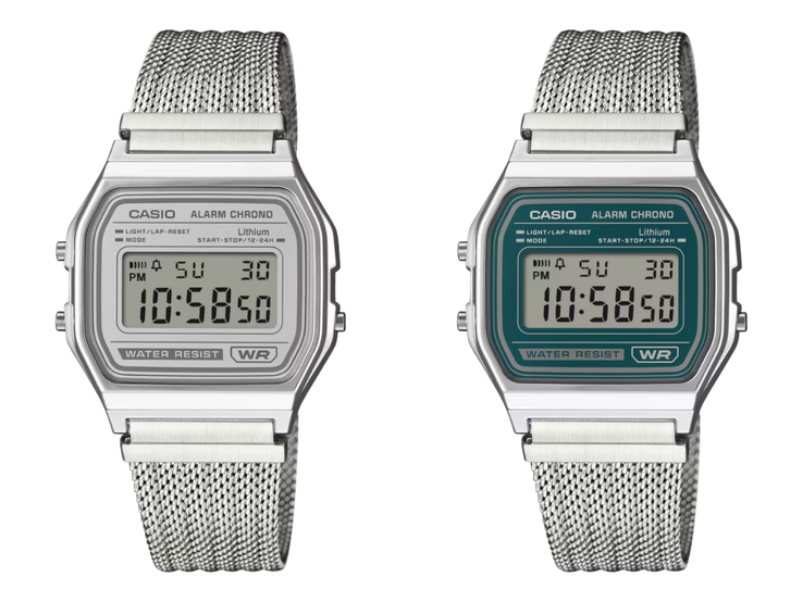 Casio A158-WEM-7 (слева) и Casio A158-WEM-3 (справа). (Источник изображения: Casio)