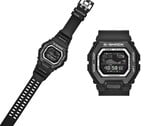 Часы Casio G-Shock GBX100SFJ-1 имеют элегантный полностью черный дизайн и высококонтрастный негативный дисплей.