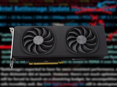 Intel выпустила первую настольную карту Battlemage, Arc B580, еще в декабре 2024 года. (Источник изображения: Себастьян Баде для Notebookcheck, Закон Мура мертв на YouTube, отредактировано)