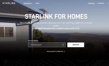 Посадочная страница резиденции Starlink. (Источник изображения: SpaceX)