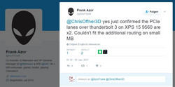 "Официальное" подтверждение: порт Thunderbolt в XPS 15 работает через x2 PCIe.