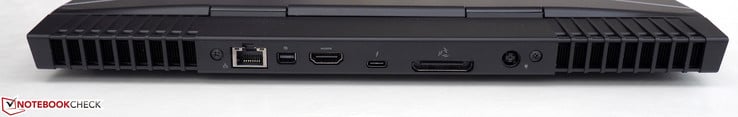 Сзади: RJ45-LAN, mini-Displayport 1.2, HDMI 2.0, Thunderbolt 3, Graphics Amplifier, питание