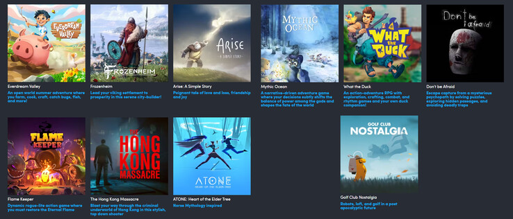 Все игры, включенные в Indie Roulette Humble Bundle (Источник изображения: Humble Bundle)