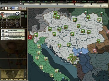 На изображении: скриншот игрового процесса из игры «Darkest Hour: A Hearts of Iron Game».