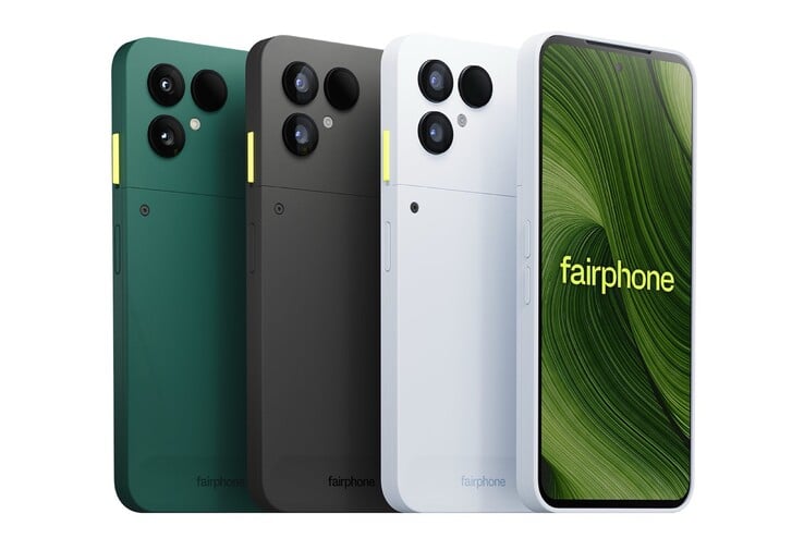 Fairphone 6+, по всей видимости, будет доступен в зелёном и чёрном цветах, так же как и представленный здесь Fairphone 6, однако белый цвет будет заменён на синий.