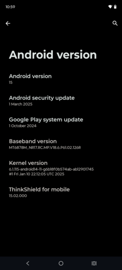 Программное обеспечение Motorola Edge 60 Fusion