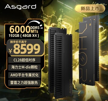 Комплект DDR5-6000 объемом 192 ГБ стоит около $1 215, что на самом деле довольно привлекательно. (Источник изображения: JD.com)