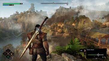 На картинке: Скриншот игрового процесса из игры Blades of Fire.