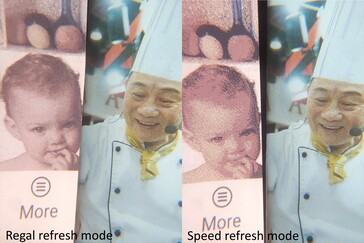 Режимы Regal и Speed в сравнении с журналом.