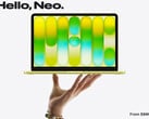 Стоимость MacBook Neo теперь начинается с 699 долларов. На снимке: рекламное изображение, на котором показана передняя часть ноутбука (обработанное).