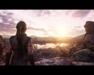 Изображение, показывающее Сенуа и окружение в игре Senua's Saga: Hellblade II.