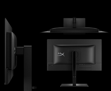 Игровой монитор HyperX OMEN 27q QD-OLED показан с бокового и заднего ракурсов (Источник изображения: HP)