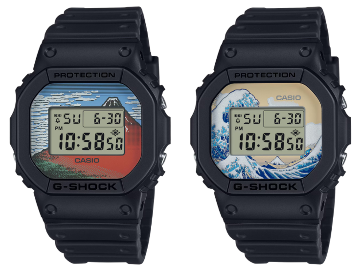 Часы Casio G-Shock DW-5600KHG25-1 (слева) и DW-5600KHK25-1 (справа). (Источник изображения: Casio)
