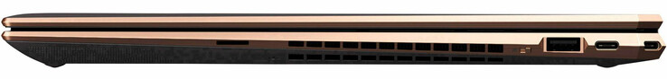 Правая сторона: слот microSD, выключатель веб-камеры, USB 3.1 Gen 2 Type-A, 2 x Thunderbolt 3