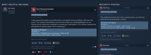 Отображаются отрицательные отзывы о игре «Silent Hill: Townfall» в Steam