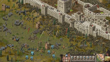 Изображение, на котором показана осада в игре «Stronghold: Definitive Edition».