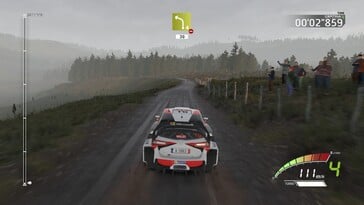 На снимке: скриншот игрового процесса из игры «WRC 7: FIA World Rally Championship».
