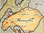 Карта провинции Хаммерфелл из вселенной The Elder Scrolls.