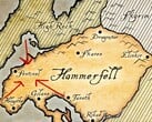 Карта провинции Хаммерфелл из вселенной The Elder Scrolls.