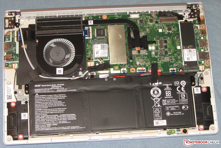 Внутреннее устройство ноутбука Acer Swift 3 SF314-32