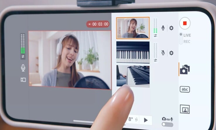 Приложение Canon Live Switcher Mobile можно использовать с несколькими камерами Canon EOS R50 V для многокамерных съемок в прямом эфире. (Источник изображения: Canon)