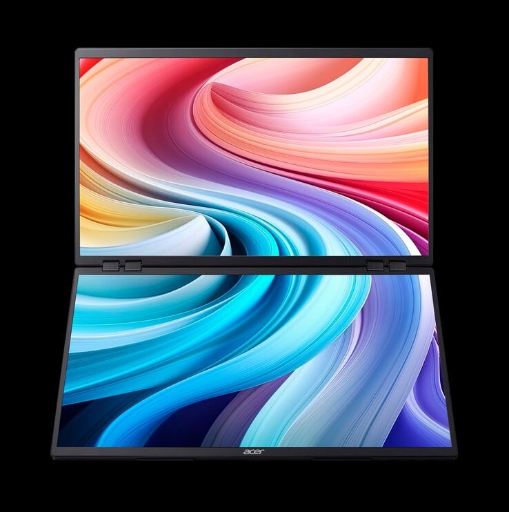 Acer PD243Y E с двумя выдвижными дисплеями. (Источник изображения: Acer)
