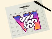 Страница календаря на ноябрь 2026 года с логотипом GTA 6 (Источник изображения: Rockstar Games с правками)