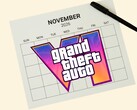 Страница календаря на ноябрь 2026 года с логотипом GTA 6 (Источник изображения: Rockstar Games с правками)
