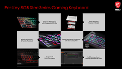 Клавиатура SteelSeries предлагает множество функций и возможностей для геймеров. (Изображение: MSI)