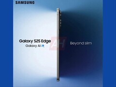 Просочившееся изображение Galaxy S25 Edge показывает боковой профиль ультратонкого телефона. (Источник изображения: Android Headlines)