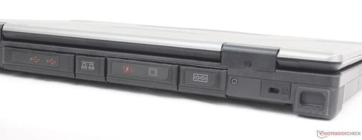 Задняя сторона: 2x USB-A 3.2 Gen. 2, RJ-45, USB-A 3.2 Gen. 1, порт VGA, замок Kensington