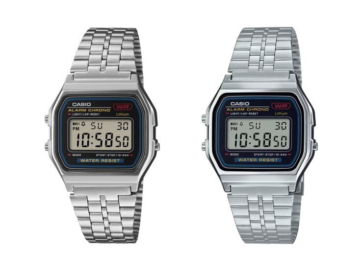 Часы Casio Vintage A159WE-1 (слева) и A159WA-N1 (справа)
