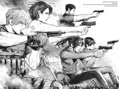 Официальные иллюстрации из книги «Resident Evil: Death Island», том 1.
