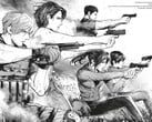 Официальные иллюстрации из книги «Resident Evil: Death Island», том 1.