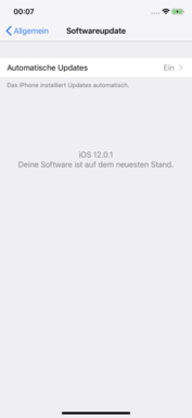 Версия iOS 12.0.1