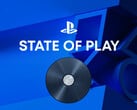 Баннер для мероприятия PlayStation State of Play с изображением диска для PS5