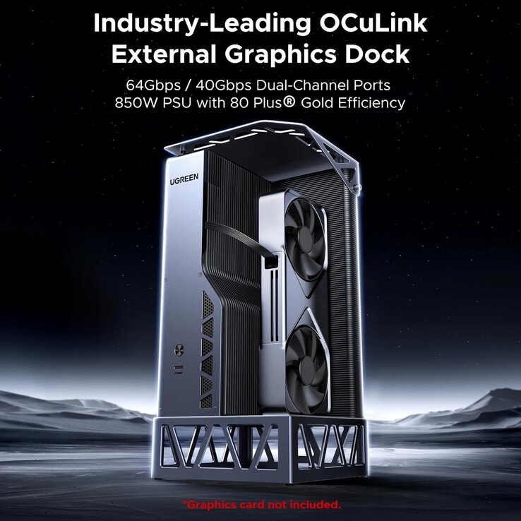 Док-станция Ugreen LinkStation eGPU Dock работает через USB-C и OCuLink. (Источник изображения: Ugreen через Amazon)