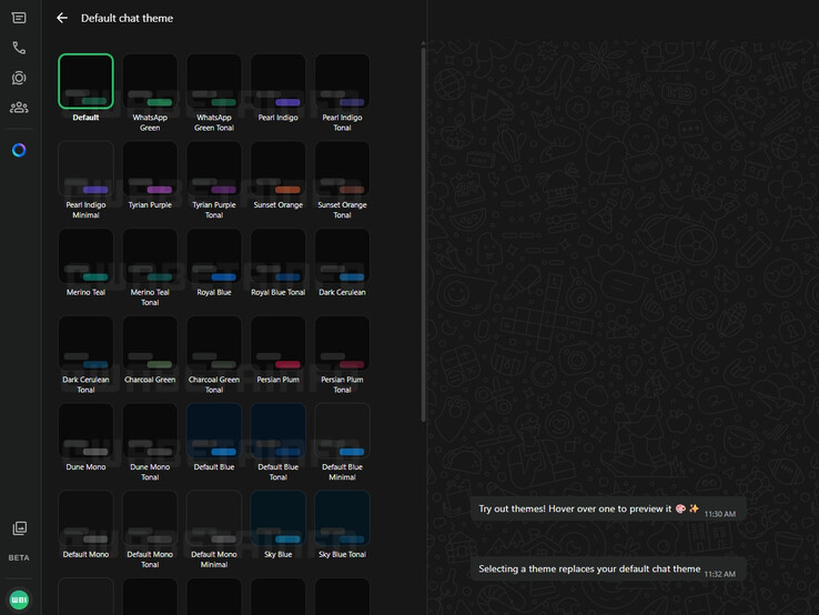 WhatsApp тестирует темы для своего веб-приложения