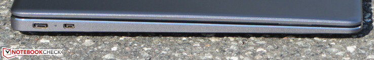 Левая сторона: USB 3.2 Gen 1 Type-C, micro HDMI