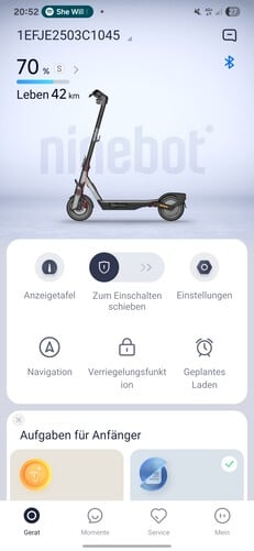 Приложение Ninebot F3 Pro