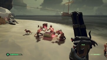 На изображении: скриншот игрового процесса из игры «Sea of Thieves: 2026 Edition».