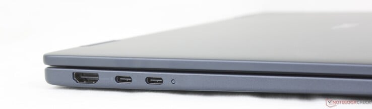 Справа: HDMI 1.4, 2x USB-C Gen. 2 (10 Гбит/с) w/ DisplayPort + Power Delivery