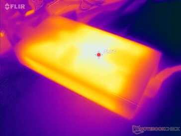 Температура адаптера переменного тока достигает более 42 C при работе с высокими нагрузками