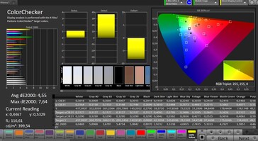 CalMAN color accuracy – "Vivid"