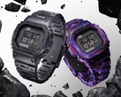 Стилизованное изображение часов Casio G-Shock GCW-B5000UN-1 и GCW-B5000UN-6.