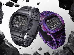 Стилизованное изображение часов Casio G-Shock GCW-B5000UN-1 и GCW-B5000UN-6.
