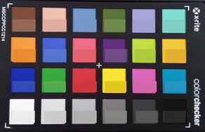ColorChecker Passport: исходный цвет представлен в нижней части каждого блока