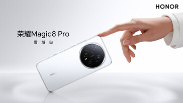 Magic 8 Pro в белом цветовом исполнении (Источник изображения: Honor)